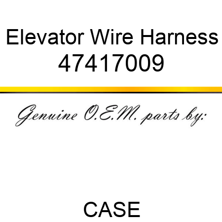 Elevator Wire Harness 47417009