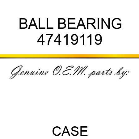 BALL BEARING 47419119