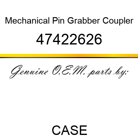 Mechanical Pin Grabber Coupler 47422626