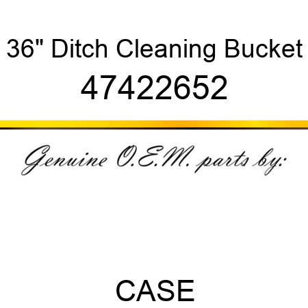 36" Ditch Cleaning Bucket 47422652