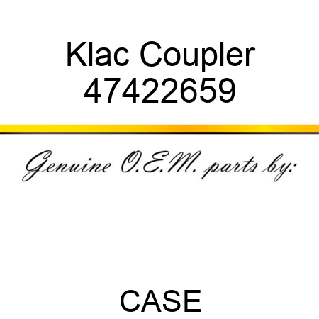 Klac Coupler 47422659