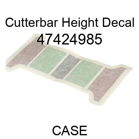 Cutterbar Height Decal 47424985