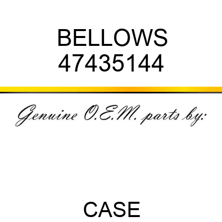 BELLOWS 47435144