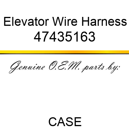 Elevator Wire Harness 47435163