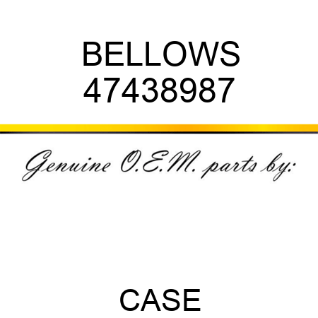 BELLOWS 47438987