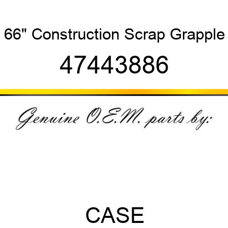 66" Construction Scrap Grapple 47443886