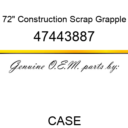 72" Construction Scrap Grapple 47443887