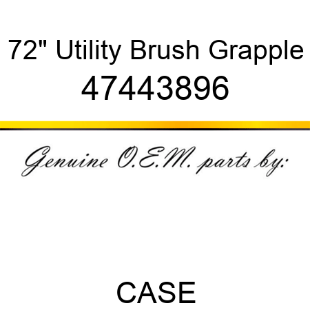 72" Utility Brush Grapple 47443896