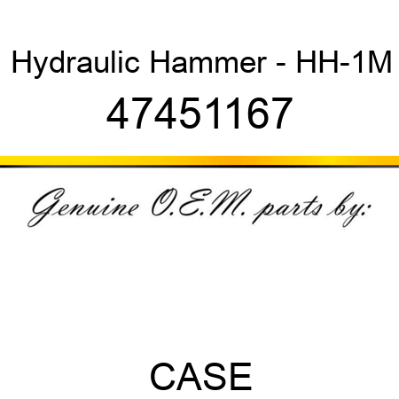 Hydraulic Hammer - HH-1M 47451167
