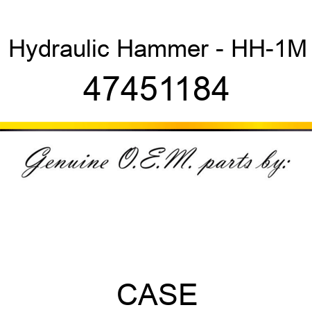 Hydraulic Hammer - HH-1M 47451184