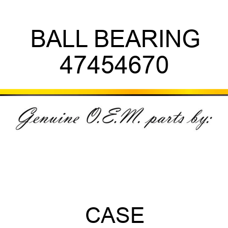 BALL BEARING 47454670