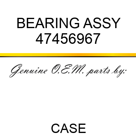 BEARING ASSY 47456967