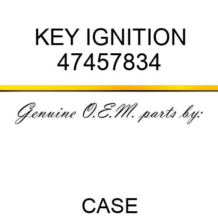 KEY, IGNITION 47457834