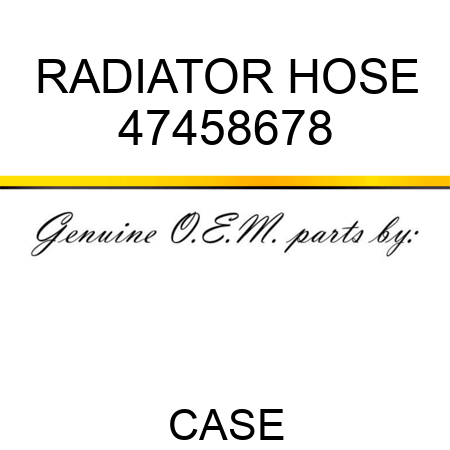 RADIATOR HOSE 47458678