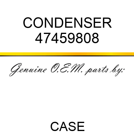 CONDENSER 47459808