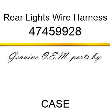 Rear Lights Wire Harness 47459928