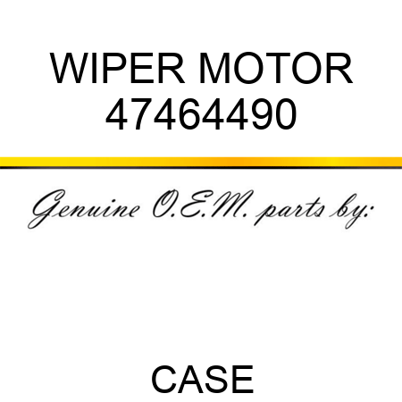 WIPER MOTOR 47464490