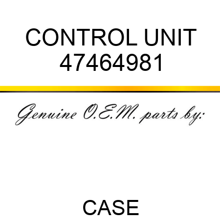 CONTROL UNIT 47464981