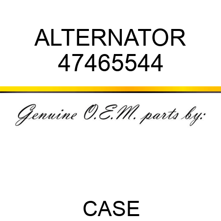 ALTERNATOR 47465544