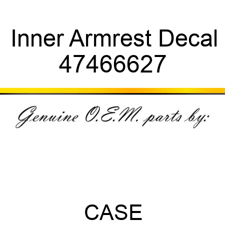 Inner Armrest Decal 47466627