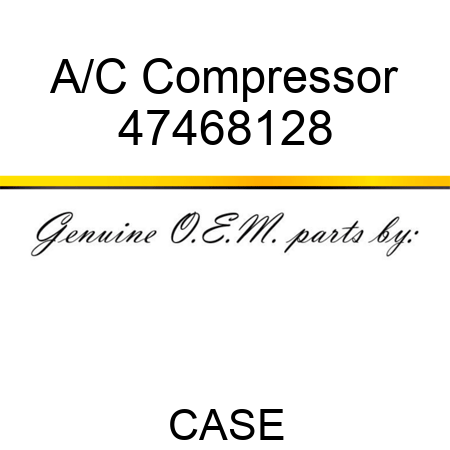 A/C Compressor 47468128