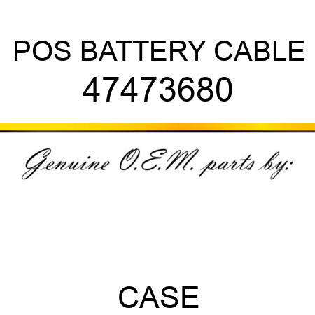 POS BATTERY CABLE 47473680
