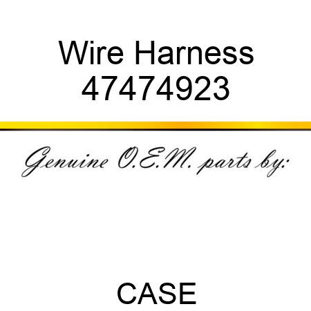 Wire Harness 47474923