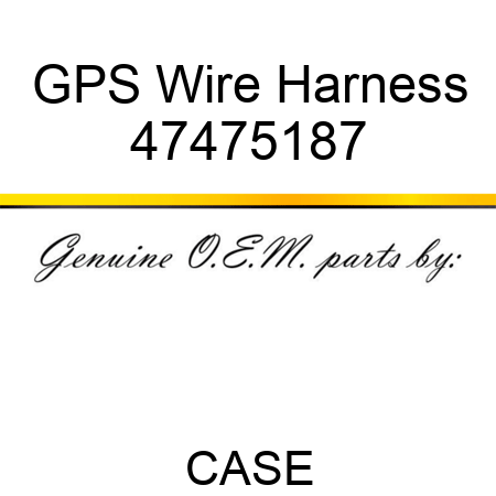GPS Wire Harness 47475187