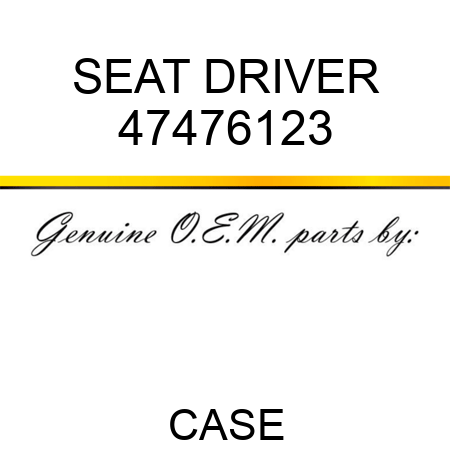 SEAT, DRIVER 47476123