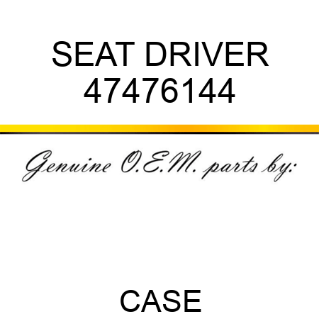 SEAT, DRIVER 47476144