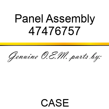 Panel Assembly 47476757