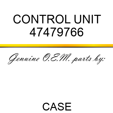 CONTROL UNIT 47479766