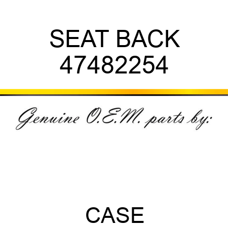 SEAT BACK 47482254
