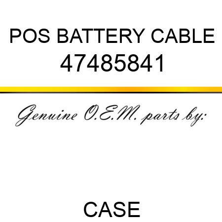 POS BATTERY CABLE 47485841