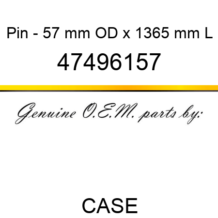 Pin - 57 mm OD x 1365 mm L 47496157
