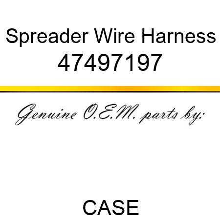 Spreader Wire Harness 47497197