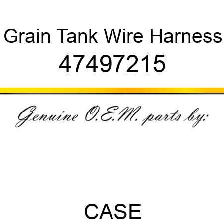 Grain Tank Wire Harness 47497215