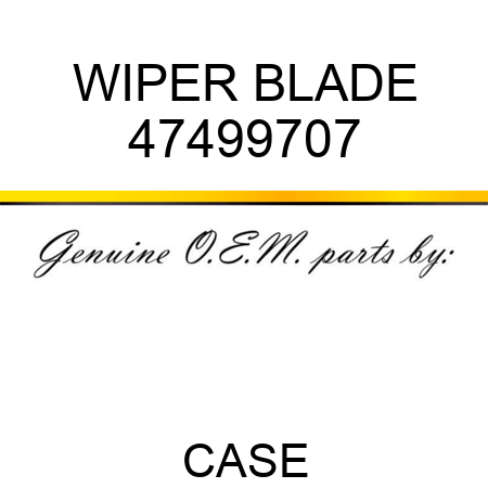 WIPER BLADE 47499707