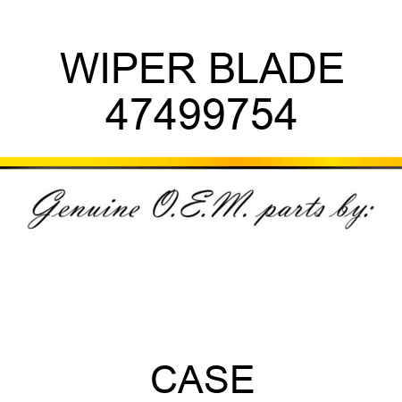 WIPER BLADE 47499754