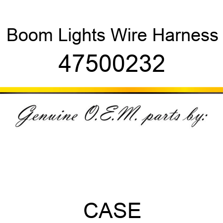 Boom Lights Wire Harness 47500232