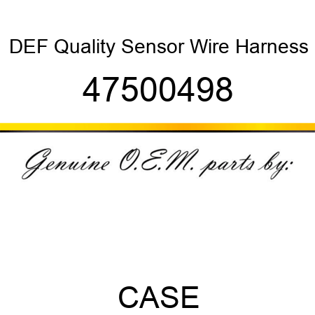 DEF Quality Sensor Wire Harness 47500498