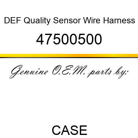DEF Quality Sensor Wire Harness 47500500