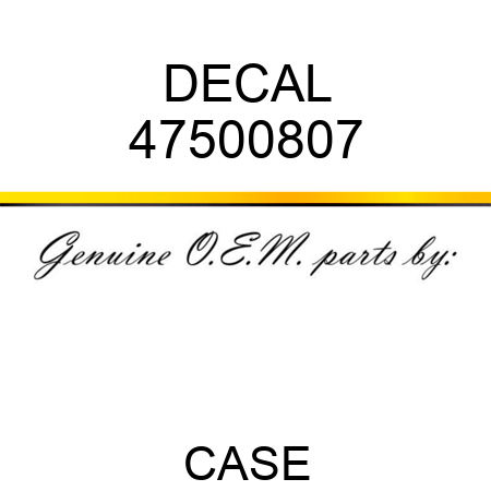DECAL 47500807