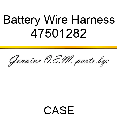 Battery Wire Harness 47501282