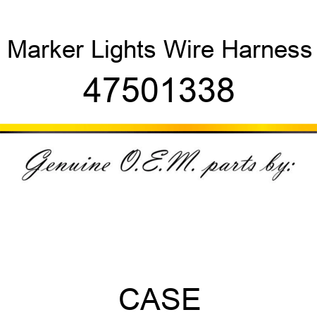 Marker Lights Wire Harness 47501338
