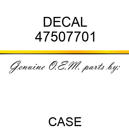 DECAL 47507701