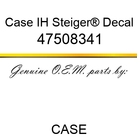 Case IH Steiger® Decal 47508341