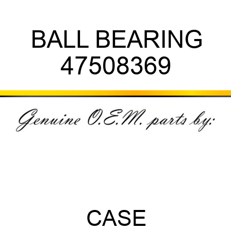 BALL BEARING 47508369