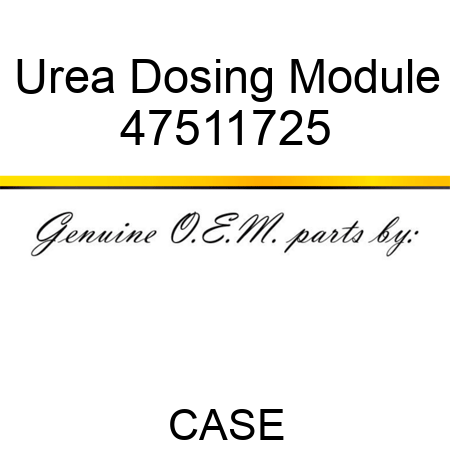 Urea Dosing Module 47511725