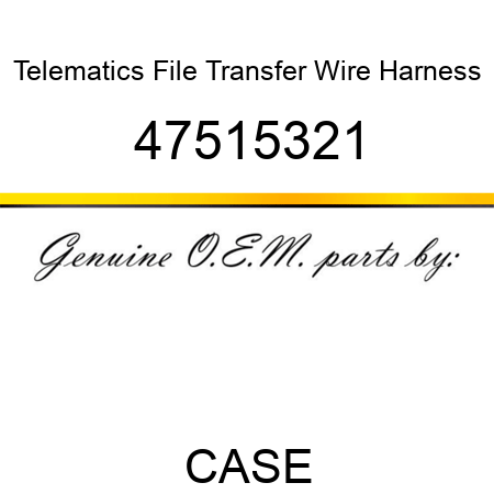 Telematics File Transfer Wire Harness 47515321
